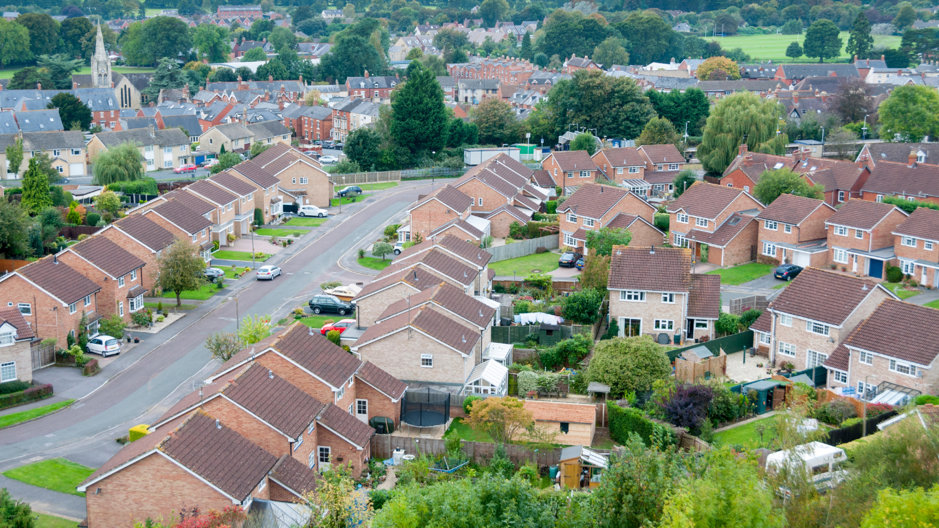 An average UK street - the rise of flexi-schooling.