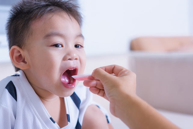 Child been given his medication